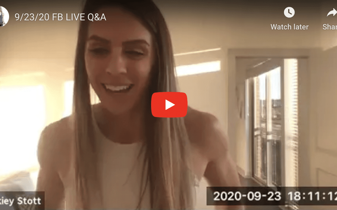 WarriorBabe Livestream Q&A 9/23/20